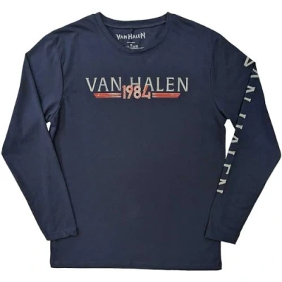 Image of Paradiso Clothing VAN Halen Long sleeved top, Size: Large, Blue