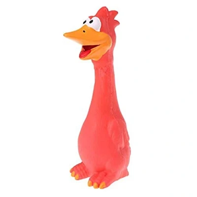 Image of Sitrda Screaming Chicken,Rubber latex Squeaky sounding toy,Dogs Decompression Toys(red)