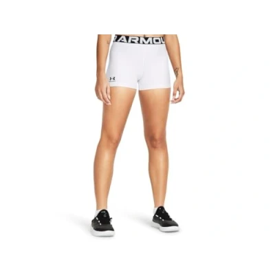 Image of Under Armour Shorty Leggings, Women&#039;s, Size: Small, White/black