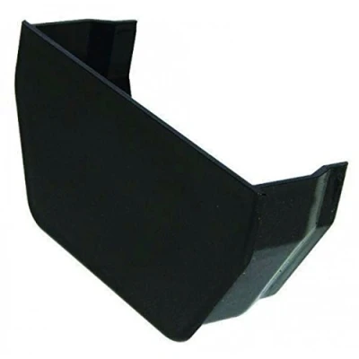 Image of FLOPLAST 114mm Square Gutter Internal Stop End Black