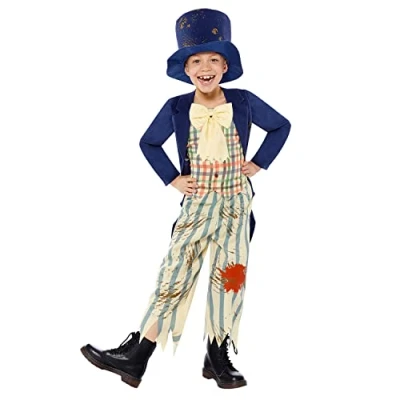 Image of Amscan 9916067 Boys Curriculum Victorian Scoundrel Historical Costume, Multicoloured, 10 12 Years