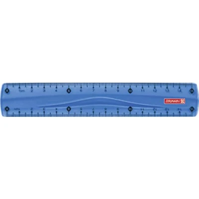 Image of Brunnen Colour Code Ruler for Left and Right Handed Users, 15 cm, Assorted Colours cm Blau/Azur