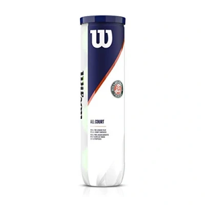 Image of Wilson Unisex Adult Roland Garros All Court Tennis Ball, Yellow