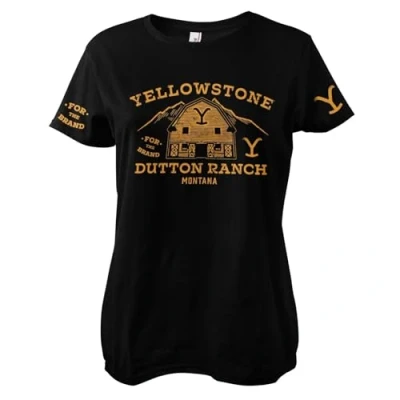 Image of Yellowstone Officially Licensed Barn Women T Shirt (Black), X Large