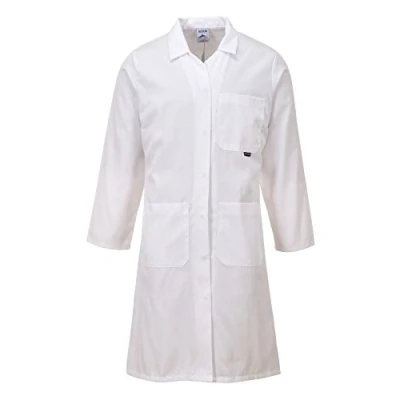Image of Portwest Women&#039;s Standard Coat, Size: L, Colour: White, LW63WHRL