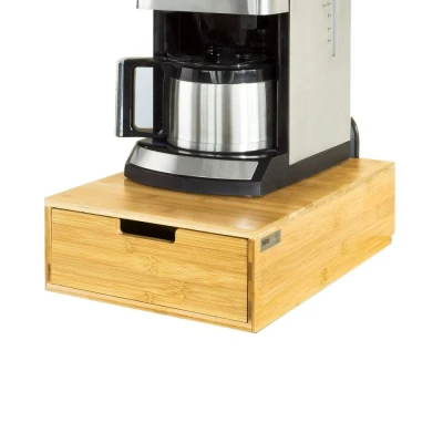 Image of Coffee Machine Stand &amp; Pod Capsule Teabags Drawer Organiser Box,FRG83 N Sobuy