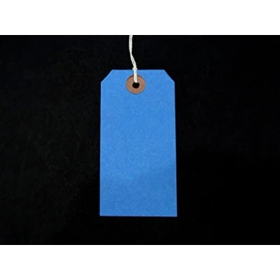 Image of Ivy Blue Strung Tags 120mm x 60mm Luggage Labels Tickets Tie On String by