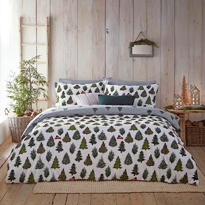 Image of furn. Evergreen King Size Duvet Set Pine Green