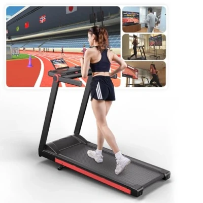 Image of DeerRun treadmill for Home Foldable, Raceable Incline Suitable High tech Wearable Device, Floding Max 158Kg Running Machine Home,Door to Door Delivery