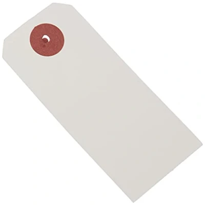 Image of Artemio White Labels W/Metal Wire 50/Pkg 1.56 x 3.54 inch, Other, Multicoloured, 4.03 11.39 13.43 cm