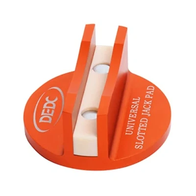 Image of DEDC 1PCS Advanced Grooved UNIVERSAL Magnetic Jack Pad Pinch Weld Frame Rail Adapter (Orange)
