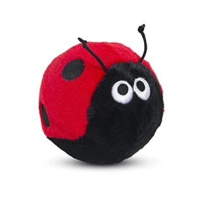 Image of Surrey Feed Ladybird Squeaky Dog Ball (10cm)