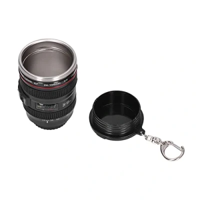 Image of Stainless Steel Lens Mug, Food Grade Material Multipurpose Photo Coffee Cup Camera Mug for PhotographersHome