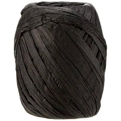 Image of Eleganza Paper Raffia 8mm x 30m No.20 Black