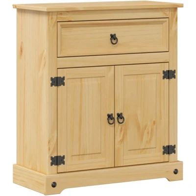 Image of vidaXL Bathroom Cabinet Corona 70x33x80 cm Solid Wood Pine