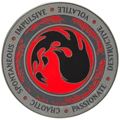 Image of Pinfinity PFMTG003 Magic The Gathering Red Mana Crest Augmented Reality Pin