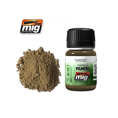 Image of AMMO MIG 3004 Pigments (35 Ml) Europe Earth, Multi Colour