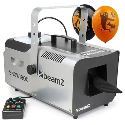 Image of beamz Powerful Snow Machine Foam Special Effects 1800W Halloween House Party HPK25