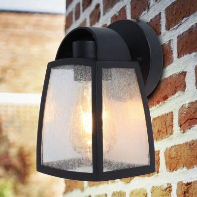 Image of LUTEC Kelsey outdoor wall light, aluminium, width 12cm