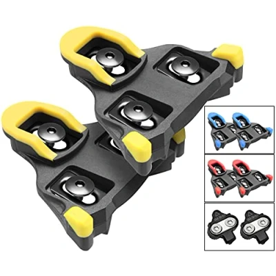 Image of NAACOO Bike Cleats Compatible with Shimano SPD SL Pedals/SM SH10 SH11 SH12 Cleats, Indoor Outdoor Peleton Spin Cycling Pedals Shoes Cleat &amp; Road Bicycle Clips