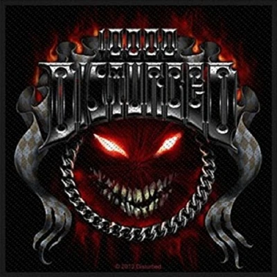 Image of Disturbed Chrome Smiley Patch multicolour
