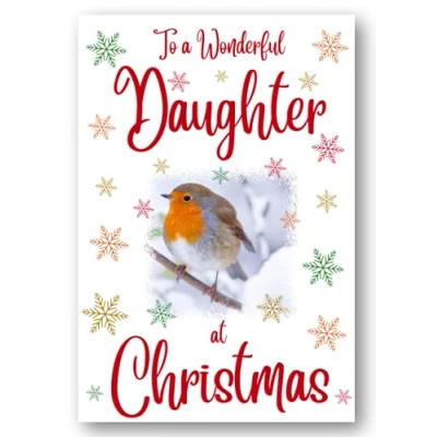 Image of Second Ave Daughter Christmas Robin Xmas Holiday Festive Greetings Card