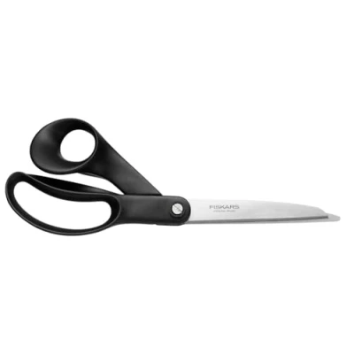 Image of Fiskars Hardware Scissors with Wire Notch, Length: 25 cm, Stainless Steel Blade/Plastic Handles, Black, 1020478