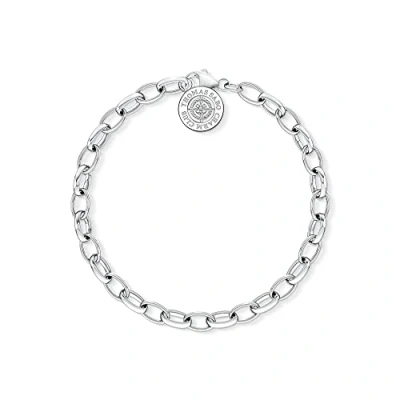 Image of Thomas Sabo Women Charm Bracelet Diamond Club 925 Sterling Silver DCX0001 725 14