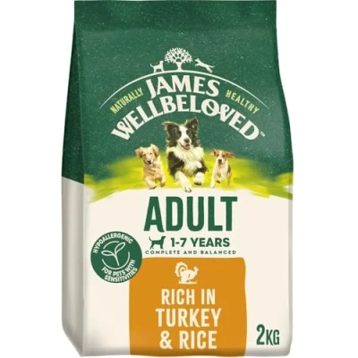 Image of James Wellbeloved Dog Adult Hypoallergenic Dry Food Turkey and Rice 3 * 2 kg