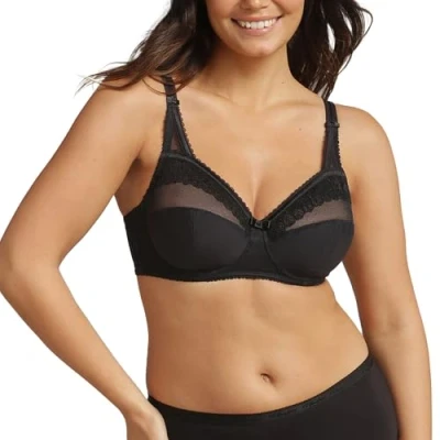 Image of Playtex Bra Woman Classic Micro Support Underwire x1, Black, 34C