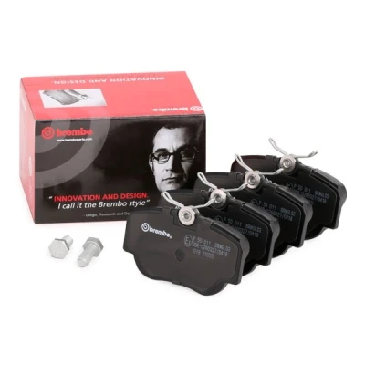 Image of 0004208920, 0004209120, 0014201020, 0014208120, 0014209620 Brake pad set BREMBO P 50 011 MERCEDES BENZ: 190
