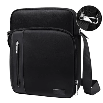 Image of TiMOVO 11 Inch Tablet Sleeve Bag,Anti Theft Bag with Shoulder Strap Fits iPad 10th Gen. 10.9&quot;, 9th/8th/7th 10.2&quot;, Air 11/Air 5th/4th 10.9&quot;,Galaxy Tab A9+/A9 Plus 11&quot;, Black