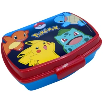 Image of Stor, Pokemon Lunch Box for Kids, School Portable Snack Lunch, Food or Snack, 17x14x6 CM