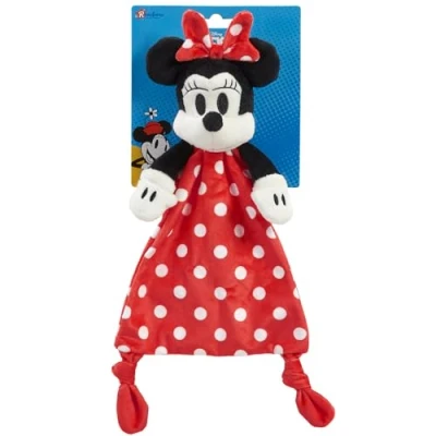 Image of Rainbow Designs Official Disney Mickey Mouse &amp; Friends Minnie Comfort Blanket For Newborn Babies Super Soft Safe Comforter…