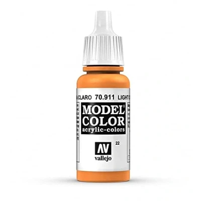 Image of Vallejo VJ70911 911 Model Color 17 ml Acrylic Paint Light Orange