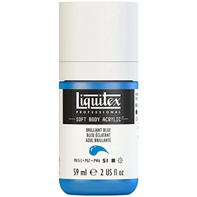 Image of Liquitex Acrylic Paint, Brilliant Blue, 59 ml (Pack of 1)