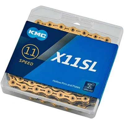 Image of KMC X11SL 11 Speed Chain, Ti Ni Gold, 118 Link