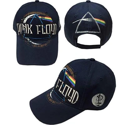 Image of PINK FLOYD Unisex Adult Dark Side of The Moon Baseball Cap (One Size) (Navy Blue)