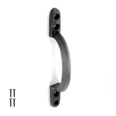 Image of Black Cast Iron Door Pull Handle