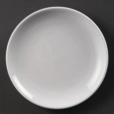 Image of Olympia Whiteware Coupe Service Plates 180mm Porcelain Restaurant 12pc