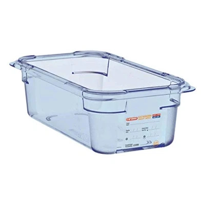 Image of Araven ABS (BPA Free) Blue Container GN 1/4 100mm