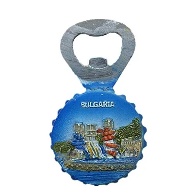 Image of 3D Bulgaria Fridge magnet Bottle opener, travel Souvenir Gift,Home &amp; Kitchen Decoration magnetic sticker refrigerator