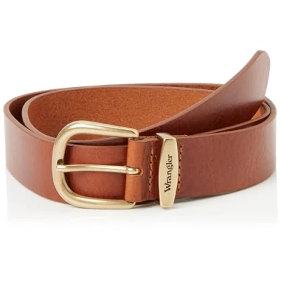 Image of Wrangler Men&#039;s Easy Belt, Cognac, 90