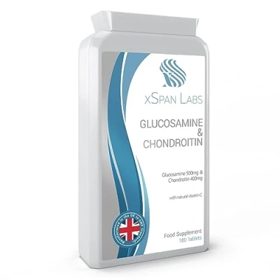 Image of Glucosamine &amp; Chondroitin Complex 180 Tablets A Super Strength Balanced Formulation of Sulphate and with Natural Vitamin C Manufactured in The United Kingdom