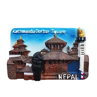 Image of 3D Kathmandu Nepal Fridge Magnet Travel Souvenir Gift Home Kitchen Refrigerator Decoration Magnetic Sticker Craft Collection
