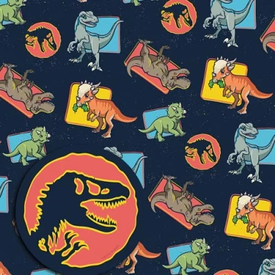 Image of Jurassic World Wrapping Paper, 2 Sheet Tag Birthday Paper