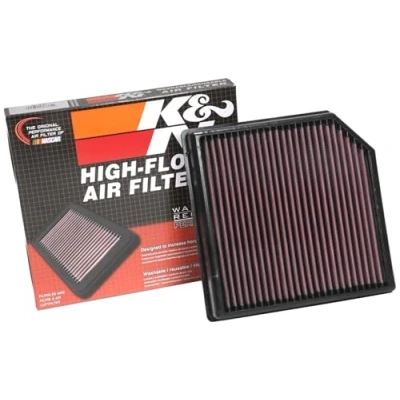 Image of K&amp;N Engine Air Filter, High Performance, Premium, Washable, Replacement Compatible with 2018 2019 VOLVO XC40, 33 3127