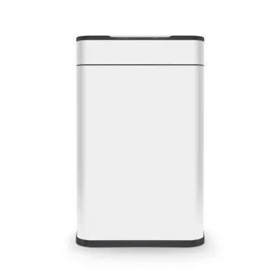 Image of Tower T938023WHT Ozone Sensor Bin, Large 60L, Hands Free Opening, Carbon Filter, White