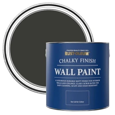 Image of Rust Oleum Black Wall and Ceiling Paint in Matt Finish Dark Magic 2.5L (SHDRCT815)