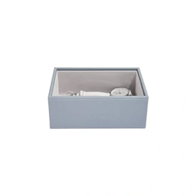 Image of Stackers Dusky Blue Mini Jewellery Box Chunky Layer